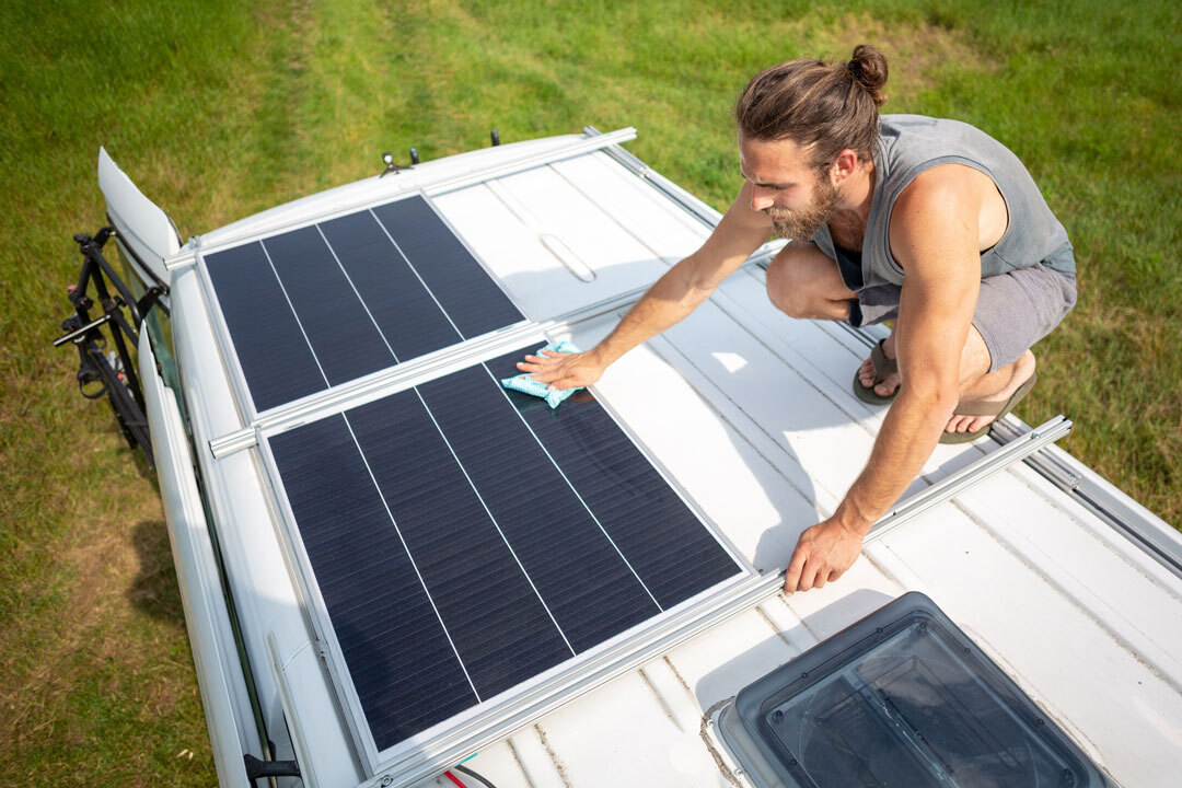 Solar Panels On A Camper Van